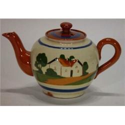 DMW mottoware teapot, 'May the hinges of friendship never go rusty', 12cm high…