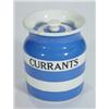 Image 1 : T.G. Green blue and white Cornishware Currant storage jar, 17cm high…