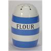 Image 1 : T.G. Green blue and white Cornishware Flour shaker, 13cm high…