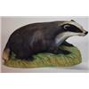 Image 1 : Hand painted Aynsley seated badger, 19cm in length…