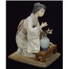 Image 1 : Hand painted Lladro figurine of an oriental lady tending to flowers, 20cm high…