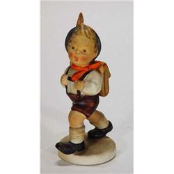 Hand painted Hummel 'Hiking Boy' figure, 15cm high, marks to base…