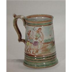 Hand painted Denby Glyn Colleridge hostel scene tankard, 16cm high…