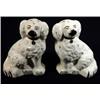 Image 1 : Pair of seated Beswick Staffordshire style dogs, marks to base, 20cm high…