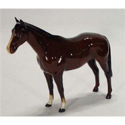 Large brown Beswick horse, 23cm high…