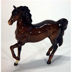 Brown Beswick horse, 18cm high, marks to base…