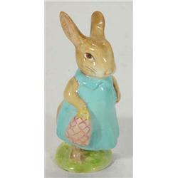 Hand painted Beswick Beatrix Potter 'Mrs Flopsy Bunny' with gold back stamp…