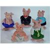 Image 1 : Set of five hand painted Wade NatWest pig moneybanks…