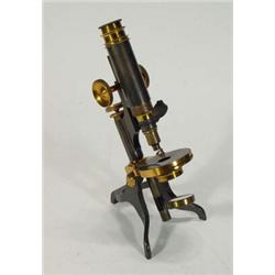 Watson & Sons, London, brass microscope, 30cm high…