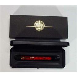 Boxed red marbelised Parker Duofold ballpen…