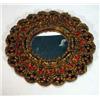 Image 1 : Shaped circular French gilded floral mirror, 30cm diameter…