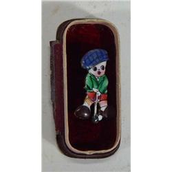 Enamelled golfer badge…