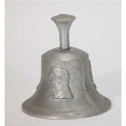 Military Victory Bell cast from metal from German aircraft, decorated with heads, RAF Benevolent…