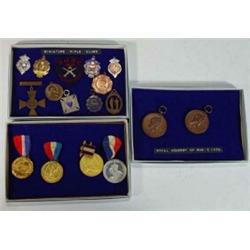 Approximately 20 commemorative, Rifle Association and Royal Academy of Music medals…