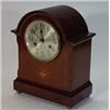 Image 1 : Inlaid Edwardian chiming mantelclock…