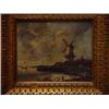 Image 1 : Gilt framed print of a Dutch windmill scence, 23cm x 30cm…