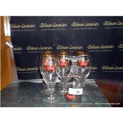 LOT: BEER GLASSES 5X THE MONEY