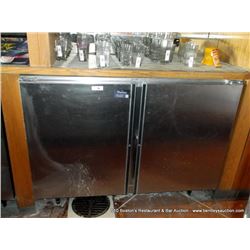 FOSTER BBH4 STAINLESS 2 DOOR REFRIGERATOR / FREEZER