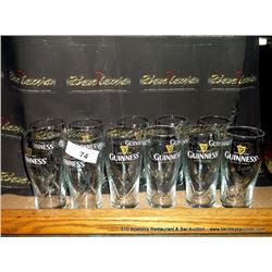 ----->PULLED BY LANDLORD<----- LOT: GUINESS BEER GLASSES 11X THE MONEY