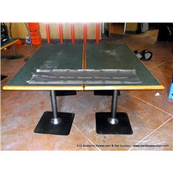 LOT: DINING TABLES 66" X 30" 2X THE MONEY