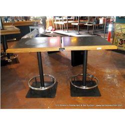 LOT: DINING TABLES 34" X 34" 2X THE MONEY