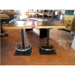 LOT: DINING TABLES 34" X 34" 2X THE MONEY