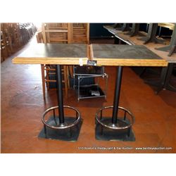 LOT: DINING TABLES 28" X 28" 2X THE MONEY