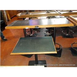 LOT: DINING TABLES 28" X 66" AND 28" X 34" 2X MONEY