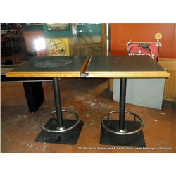 LOT: DINING TABLES 34" X 34" 2X THE MONEY