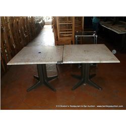 LOT: DINING TABLES 36" X 36" 2X THE MONEY