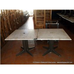 LOT: DINING TABLES 36" X 36" 2X THE MONEY
