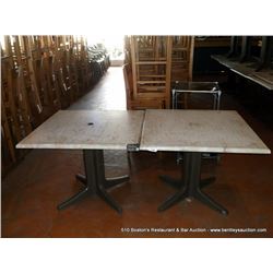 LOT: DINING TABLES 36" X 36" 2X THE MONEY