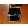 Image 1 : LOT: METAL AND GLASS END TABLE