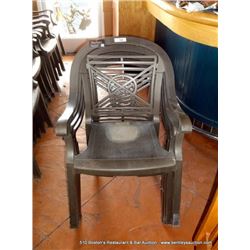 ----->PULLED BY LANDLORD<----- LOT: OUTDOOR PATIO PLASTIC CHAIRS 4X MONEY
