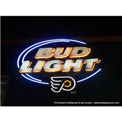 BUD LIGHT PHILIDELPHIA FLUERS NEON LIGHT