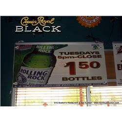 BOSTON'S ROLLING ROCK SIGN