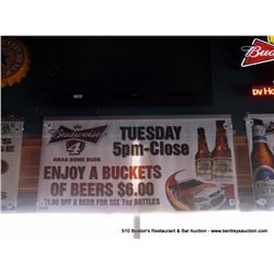BUDWEISER #4 NASCAR HARVICK SIGN