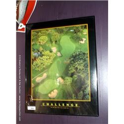 CHALLENGE GOLF PRINT