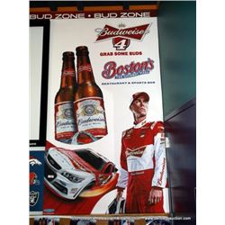 BUDWEISER #4 NASCAR HARVICK SIGN