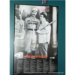 ABBOTT & COSTELLO WHO'S FIRST! PRINT