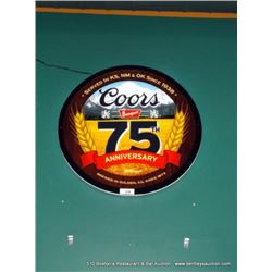 ----->PULLED BY LANDLORD<----- COORS BANQUET 75TH ANNIVERSARY LIGHT