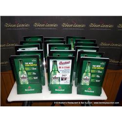 LOT: MENU HOLDERS 16X THE MONEY