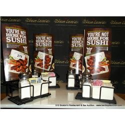 LOT: CONDIMENT RACKS 4X THE MONEY