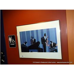 LOT: FRAMED MUSIC PRINT