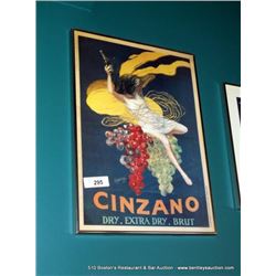 LOT: CINZANO DRY-EXTRA-BRUT PICURE
