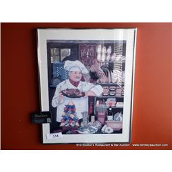 CHEF W/ DINNER PRINT