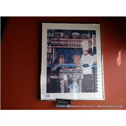 CHEF IN KITCHEN PRINT