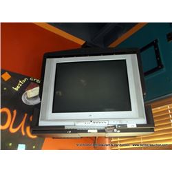 LOT: JVC 28 TV W/ LUCASSEY WALL MOUNTS 2X THE MONEY
