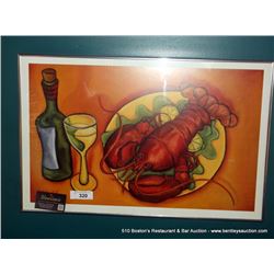 LOT: LOBSTER DINNER PRINT