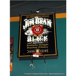 LOT: JIM BEAM BLACK NEON SIGN